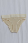 BASERANGE Stretch Flared Briefs UNEL Collection Ribbed Cotton Portugal BAS-UNEL-RB-000-HUIVAI Off-white